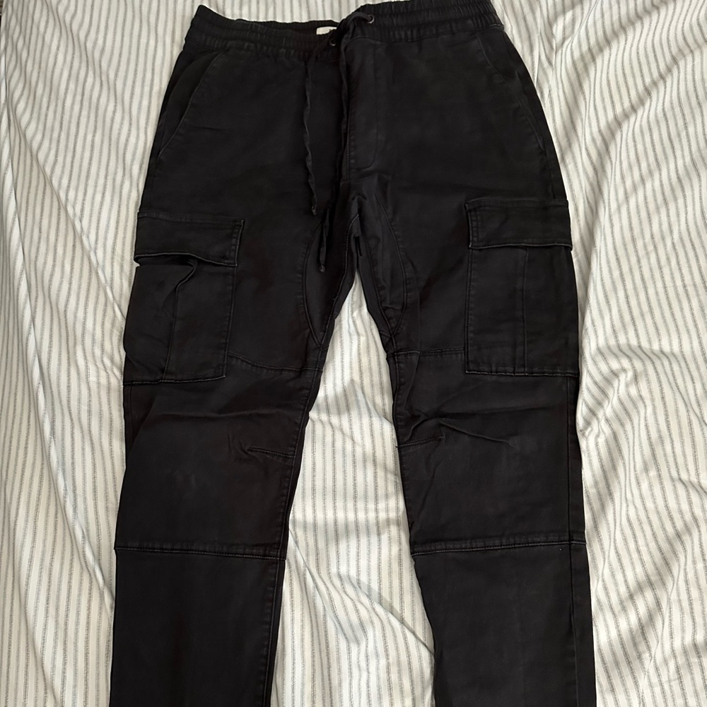 Black Cargo Pants from PacSun